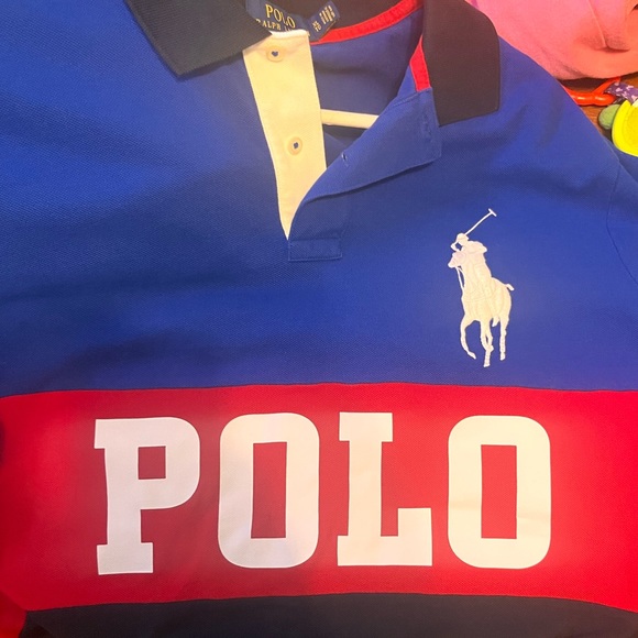 Polo Ralph Lauren - Men’s XL - Colour Block - Polo Shirt -Red, Blue, Black -NWOT - Picture 11 of 15